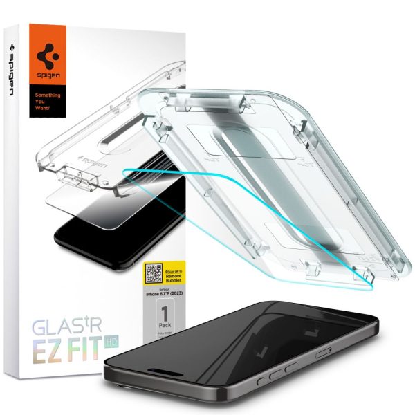 SZK?O HARTOWANE SPIGEN GLAS.TR EZ FIT IPHONE 15 PRO CLEAR